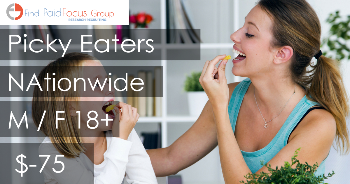 Nationwide Paid Online Focus Group About Kids Meals- $75