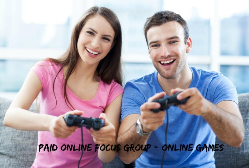 Paid Online Focus Group - Online Games