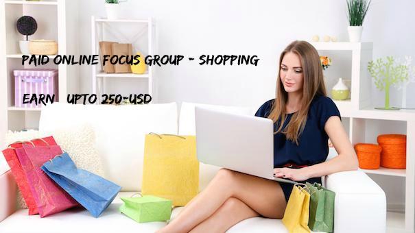 Paid Online Focus Group - Shopping