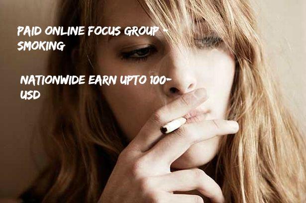 Paid Online Focus Group - Smoking