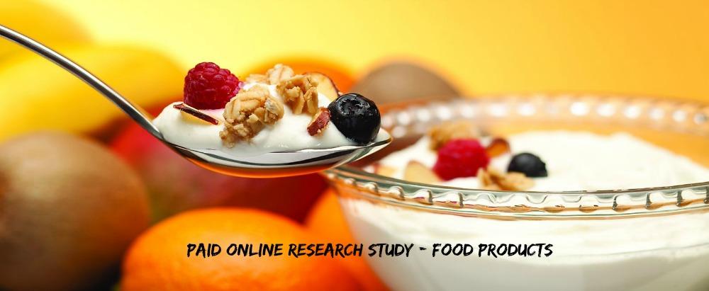 Paid Online Research Study - Food Products