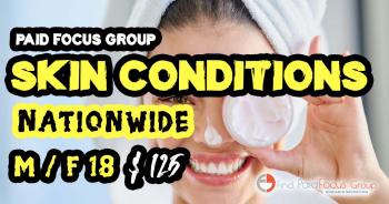 Online focus group about Skin Conditions-$125