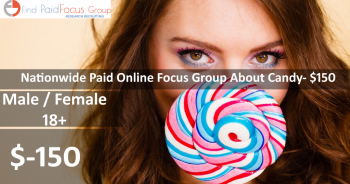 Nationwide Paid Online Focus Group About Candy- $150