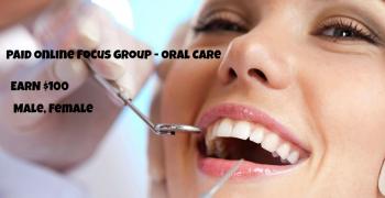 Paid Online Focus Group - Oral Care