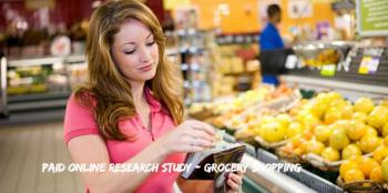 Paid Online Research Study - Grocery Shopping